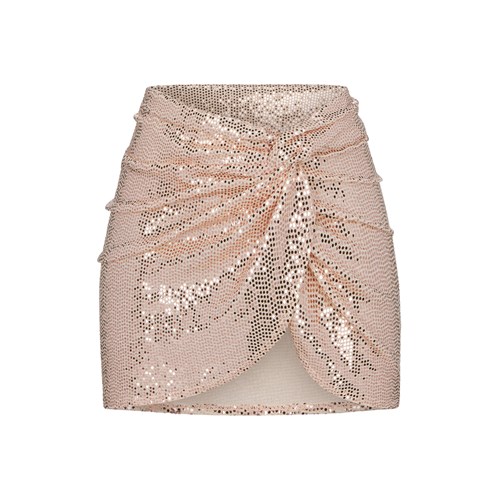SKIMS Sequin Sarong Mini Skirt Clay | 628143-YXS