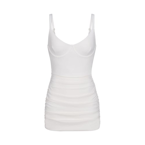 SKIMS Shaping Swim Ruched One Piece Marble | 285674-RQH